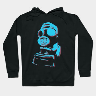 Graphic colour gas mask Hoodie